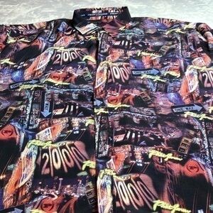 Y2K Phat Farm Hawaiian Camp Shirt XXXL short sleeve button up All Over Print